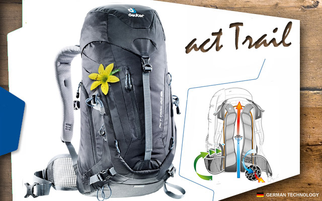 Deuter ACT Trail 22 SL | 7000 Black 