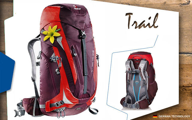  	Deuter ACT Trail PRO 38 SL | 5522 aubergine-fire