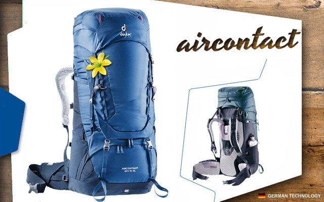 Deuter Aircontact 60 + 10 SL | 3399 steel-midnight
