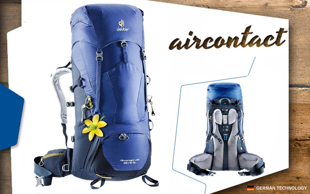  	Deuter Aircontact Lite 35+10 SL | 3392 indigo-navy