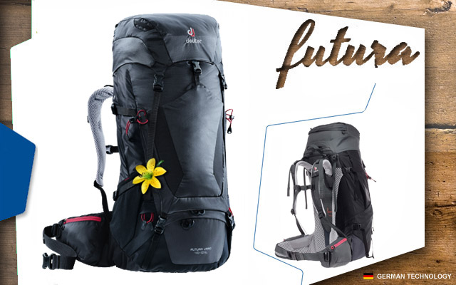  	Deuter Futura Vario 45 + 10 SL | 4701 graphite-black