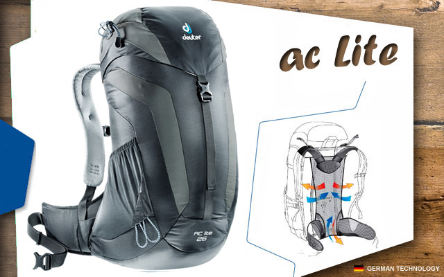  Deuter AC Lite 26 | 7410 black-granite