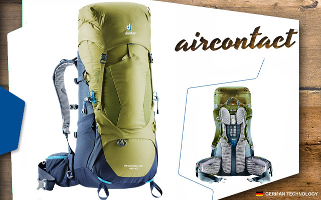 Deuter Aircontact Lite 40+10 | 2313 moss-navy