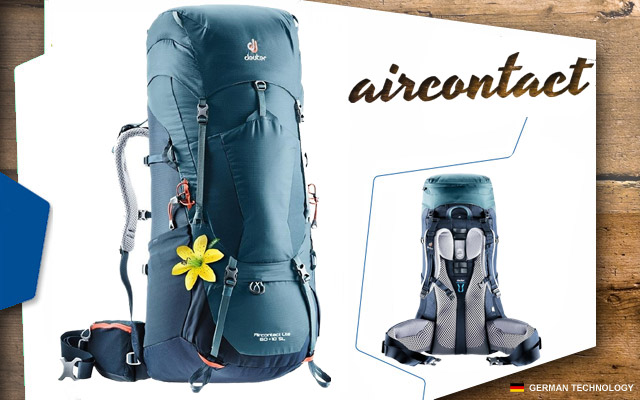 Deuter Aircontact Lite 45+10 SL |  3329 arctic-navy