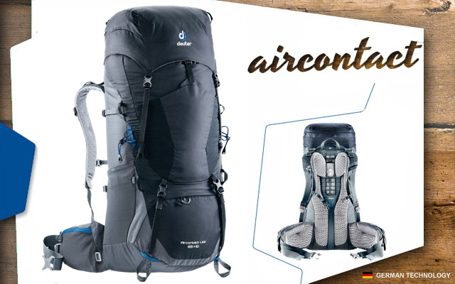 Deuter Aircontact Lite 50+10 | 7403 black-graphite  