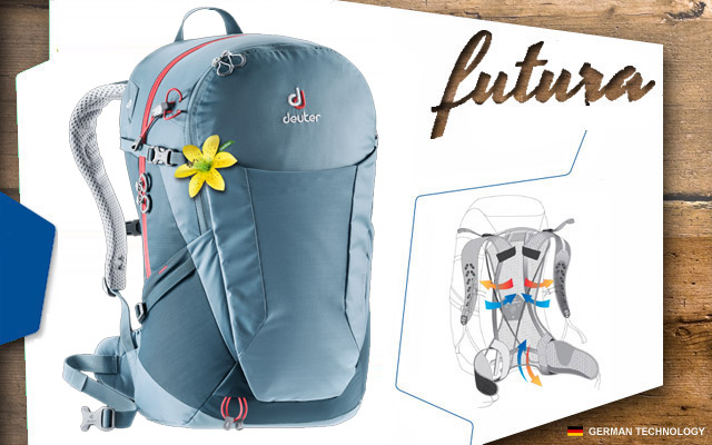  	 Deuter Futura 26 SL | 1313 slateblue-arctic   