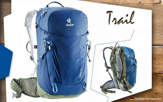  	 Deuter Trail 26 |  3235 steel-khaki