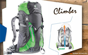 Рюкзак Deuter Climber | 4221 anthracite-spring