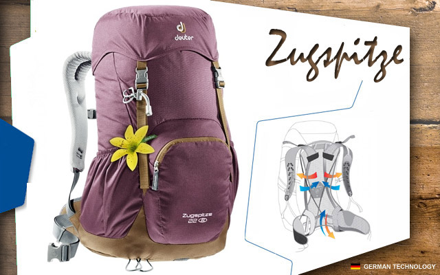  Deuter Zugspitze 22 SL | 5607 aubergine-lion